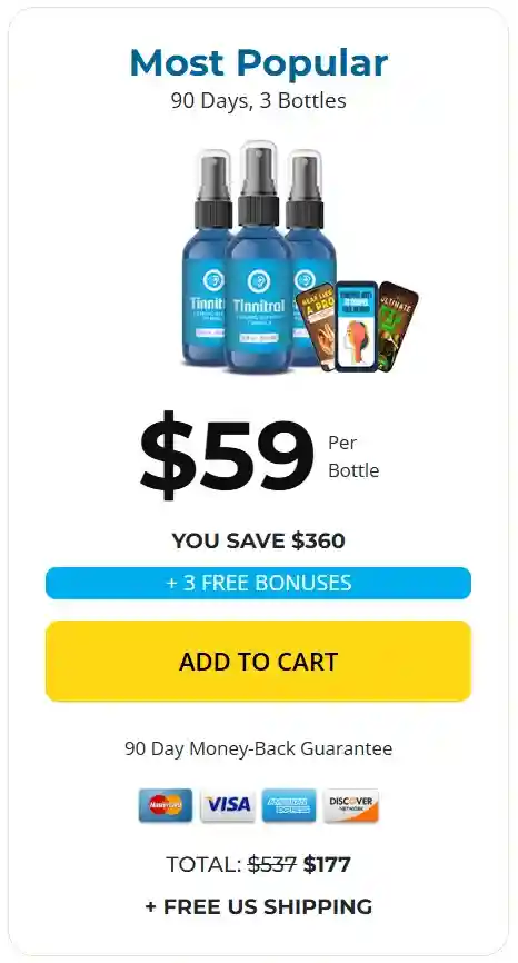 Tinnitrol- 3 Bottle Pricing